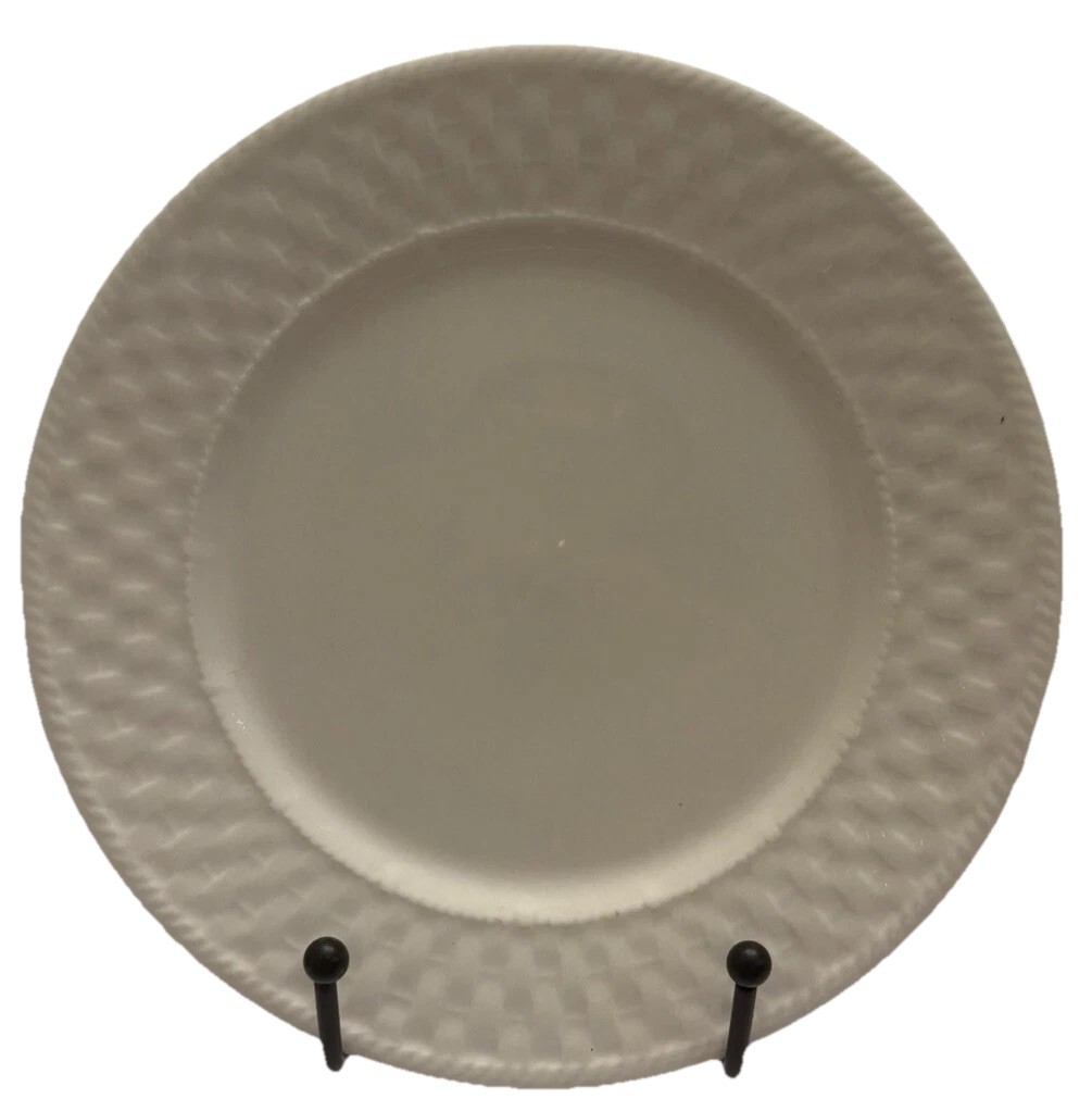 Pfaltzgraff White Weave 7.5 Inch Salad Dessert Bread Butter Plate Excellent Condition