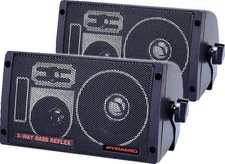 Pair New Pyramid 2060 300 Watts 3-Way Mini Box Speaker System