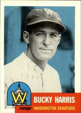 1991 Topps Archives 1953 #313 Bucky Harris MG - BB