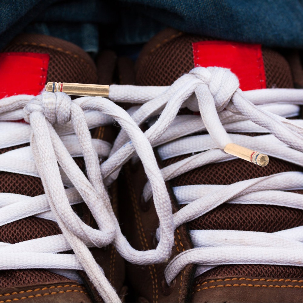 APL 40 Pezzi Campana Metallo Rame Testa Scarpa Lacci Punte Abbigliamento Cordino Fissaggio