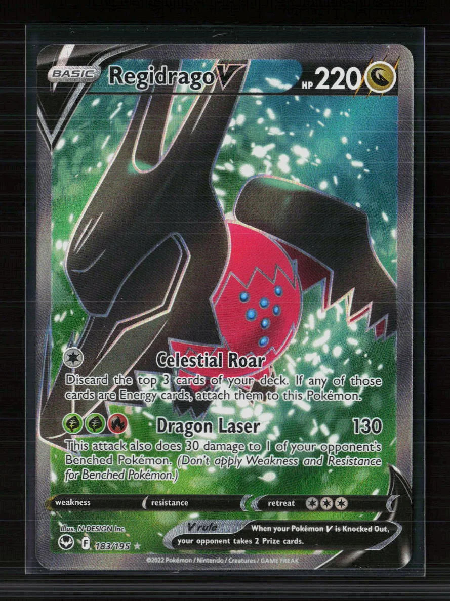 Pokemon 2022 Silver Tempest Regidrago V FA #183/195