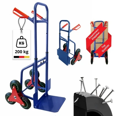 Grafner Sackkarre Treppensteiger Treppenkarre 200 kg klappbar Transportkarre
