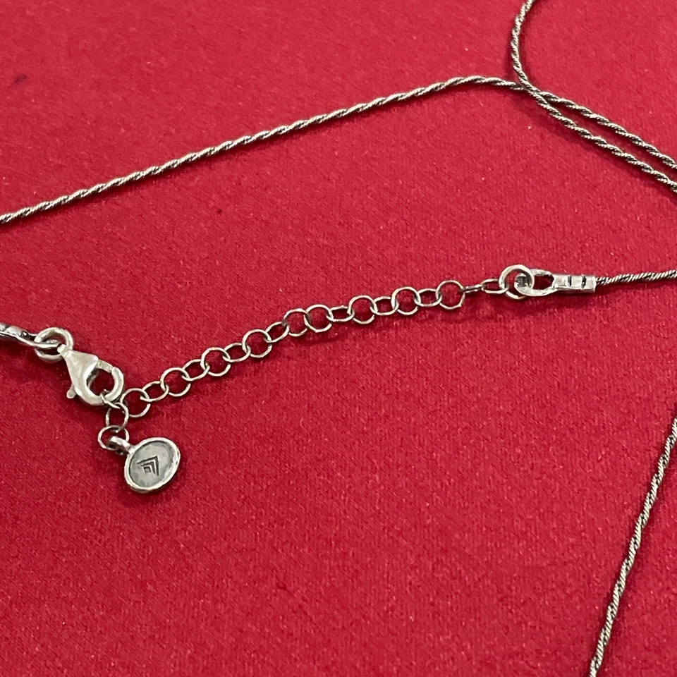 "Collar Silpada de plata de ley 925 con guijarros de latón 20"" ajustable" Foto 4 de 4