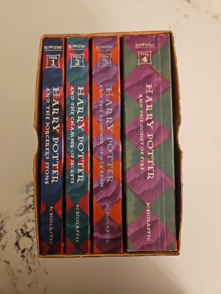 JK Rowling THE HARRY POTTER COLLECTION Box Set 1-4 - Paperback GC
