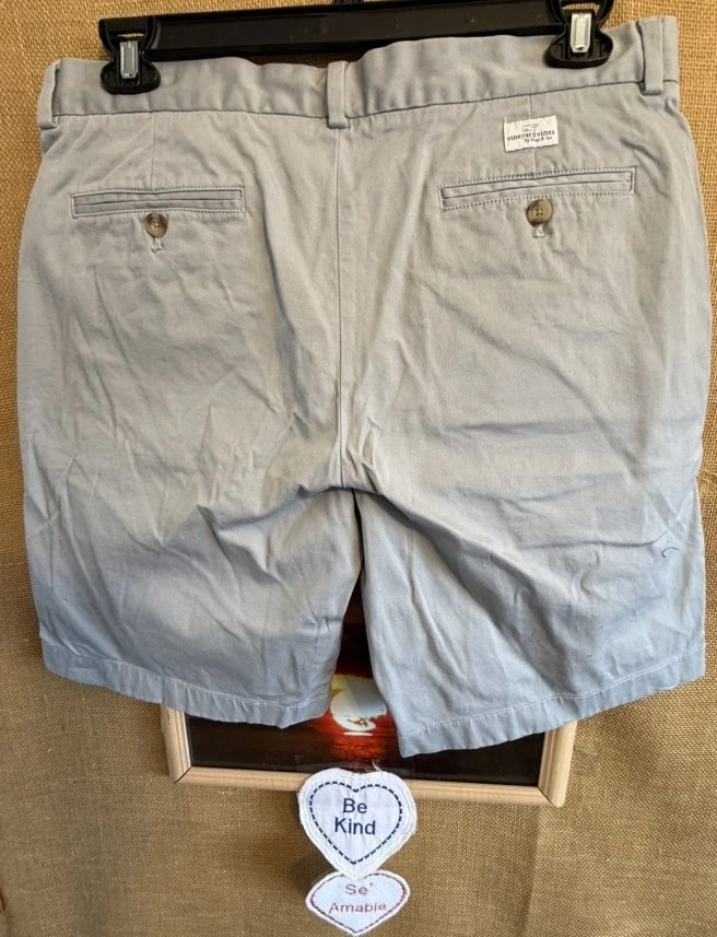 vineyard vines by Shep & Ian Breaker Short men's gray 34 shorts stretch relaxed