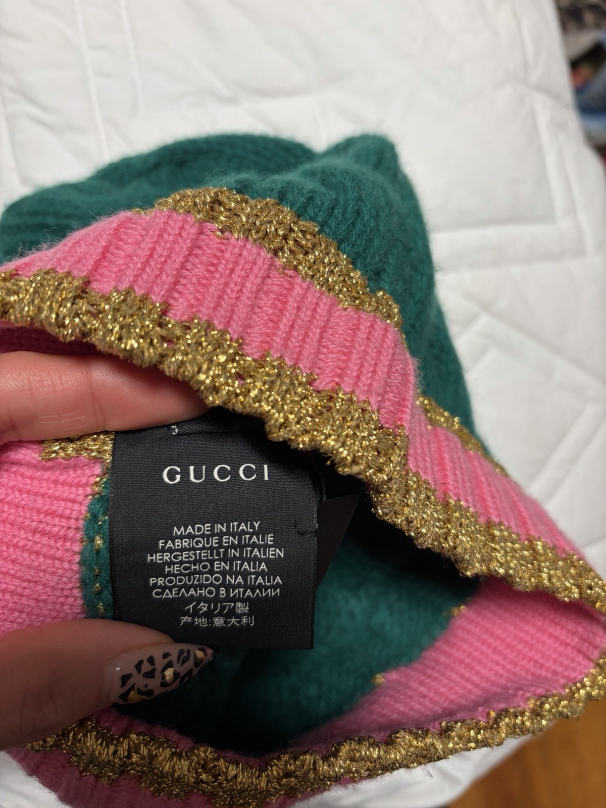 Authentic Gucci Knit Hat- Size Medium - image 3