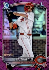Mason Neville 1st Bowman #BDC-109 #/199 Cincinnati Reds