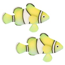 2 Pcs Floating Fish Aquarium Decorations Artificial Tank Ornament