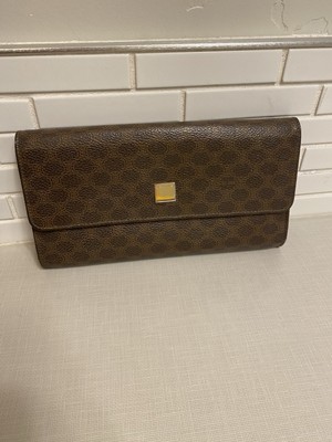 Celine Macadam Triomphe Long Wallet - Brown - Good Condition