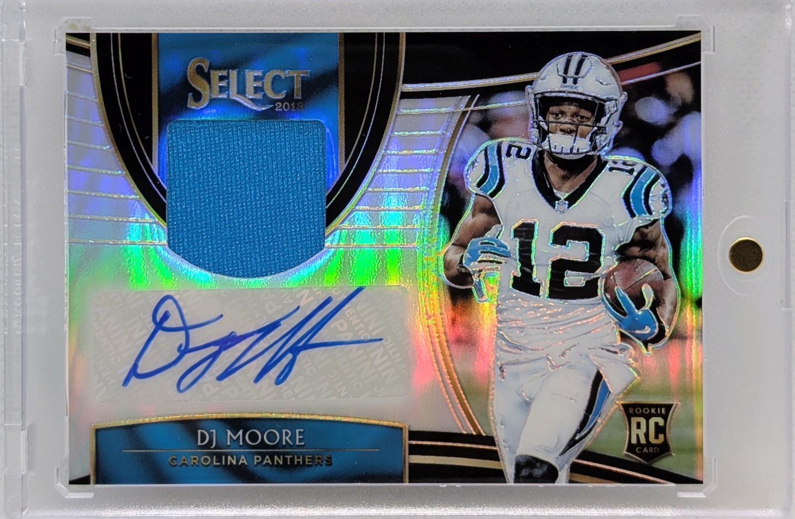 2018 Panini Select - Rookie Signature Memorabilia D.J. Moore #RM-DJ /99 (AU,...