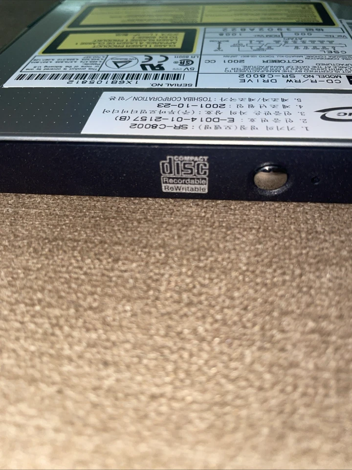 Compaq Presario 2700 Laptop Future Bay CDRW Drive Sony Model SR-C8002 257982-001 - Image 3 of 4