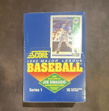 Score 1992 MLB Series 1 Sealed Box w/ Joe DiMaggio Autographed Card