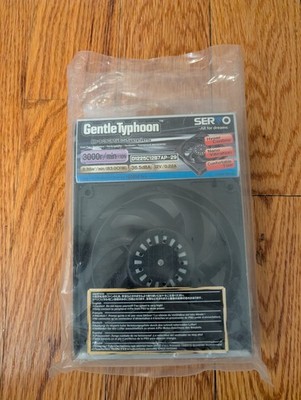Scythe Gentle Typhoon 120mm Fan AP-29 3000 RPM (D1225C12B7AP-29) - NEW IN BOX