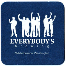 Everybodys Brewing  Beer Coaster White Salmon...