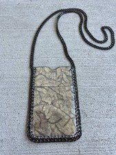 Metallic Chain Phone Crossbody Bag / Wallet Pouch
