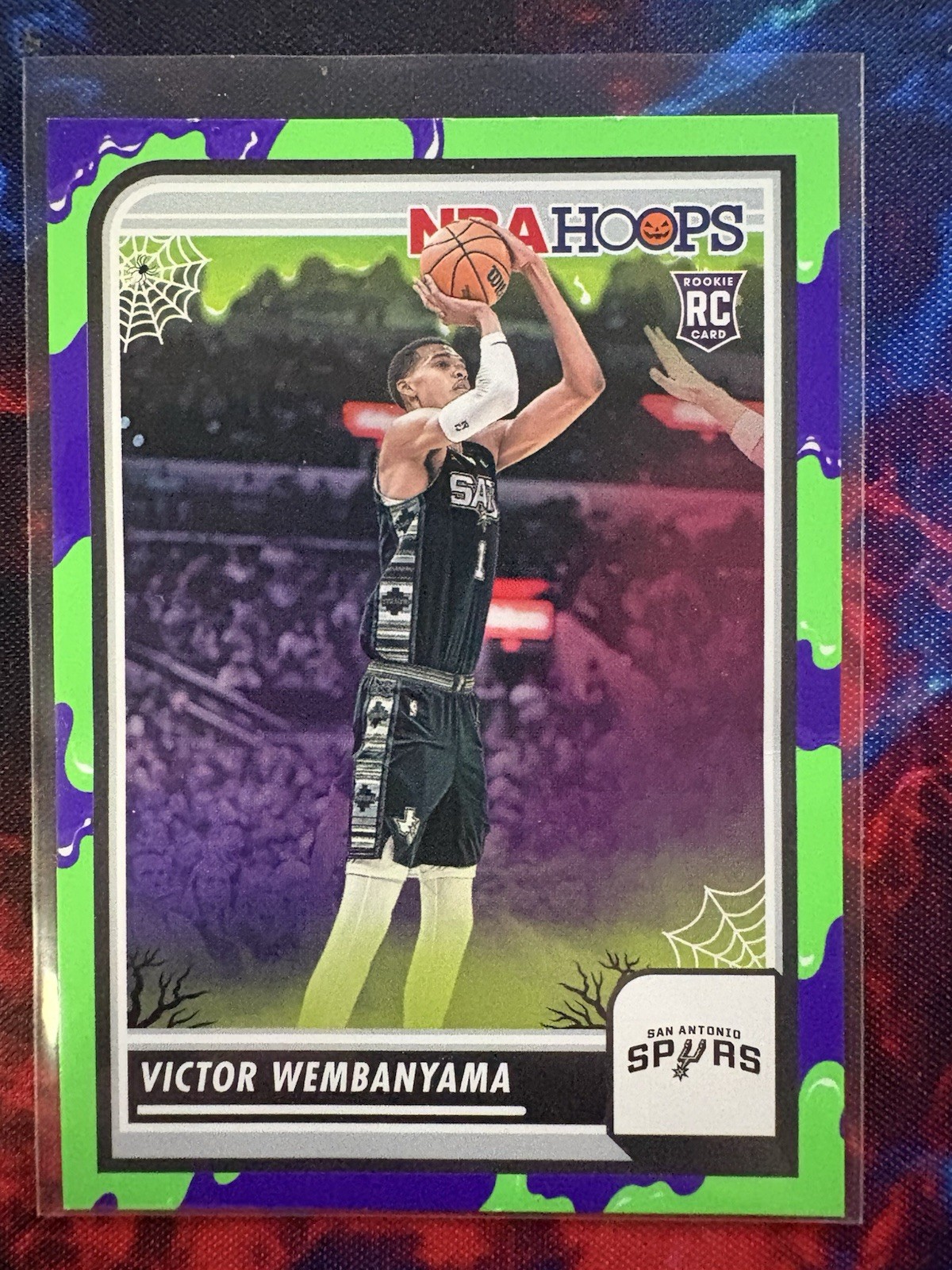 2023-24 Panini Haunted Hoops Slime #108 Victor Wembanyama RC Rookie #Spurs #NBA