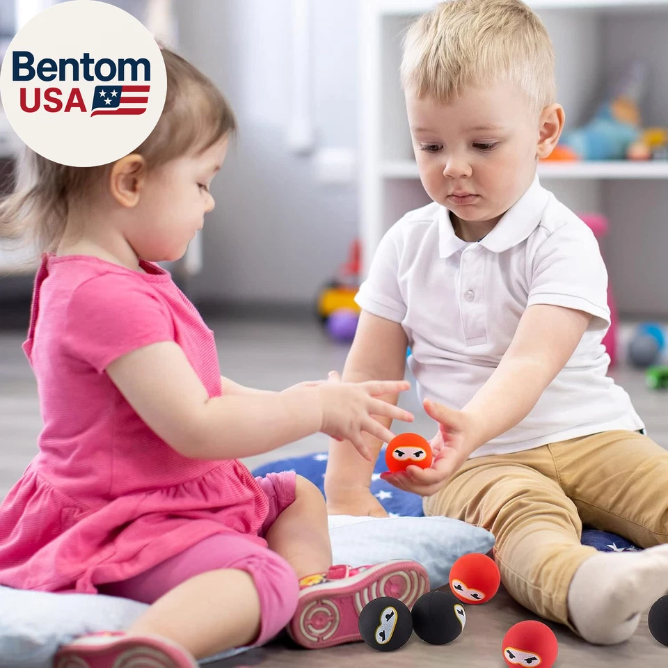 Ninja Bouncing Balls, Bouncing Ninja Toy Game Party Favors 1.26 Inch Bouncy Ball - Image 4 of 4