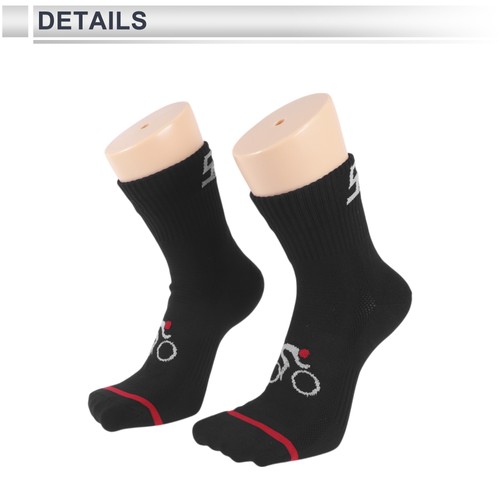 Cycling Socks Sweat-Absorbent,Anti-Friction M Letter Medium Black - Picture 3 of 6