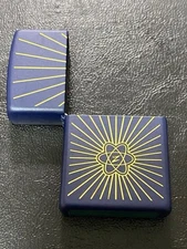 Zippo Navy Outer Case Rare Model Made in 2017 Used