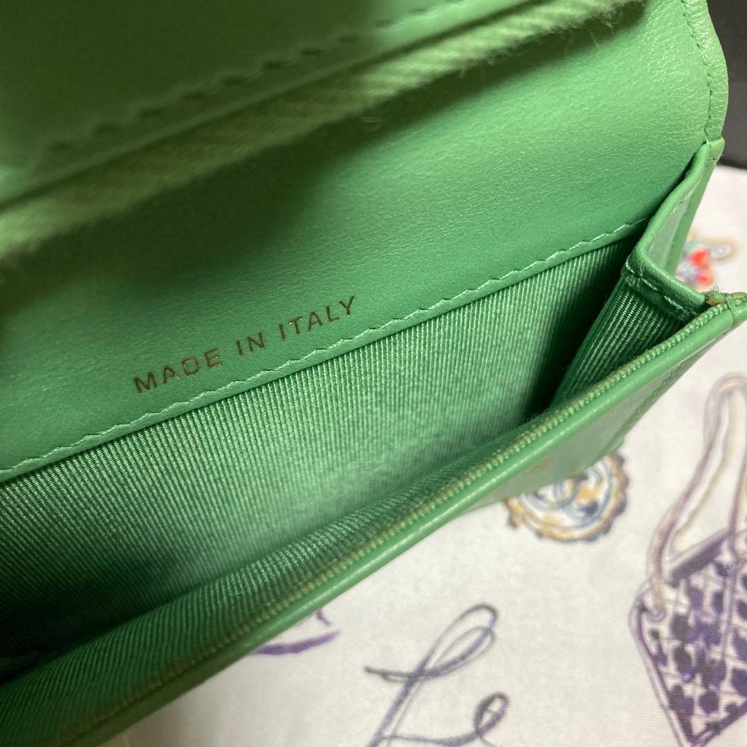 Chanel Green Card Coin Case Classic Line Silver Metal Accessories thumbnail 11