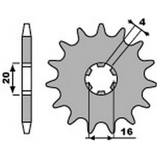 10332 - Kettenrad 420 PBR kompatibel mit YAMAHA PW 80 80 1986-1986
