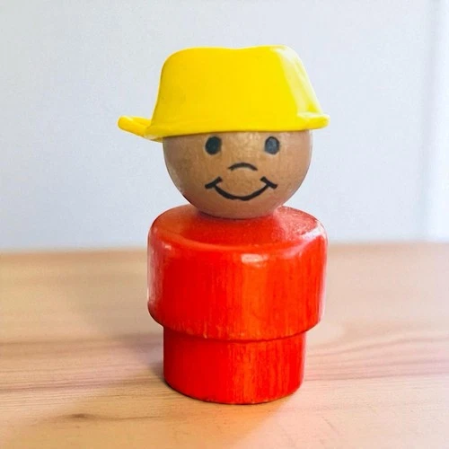 Rare vintage Fisher-Price Little people whoops African-American pothead figure