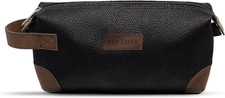 MANSCAPED  The Shed Men's Premium Quality Toiletry Bag, PU Leather Dopp Kit, Bat