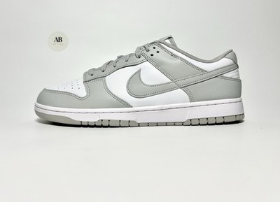 Nike Dunk Low Retro Premium Leather Herren Schuhe Sneaker OG White Grey Fog