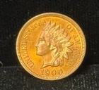 1900 United States Indian Head One Cent Coin 1C