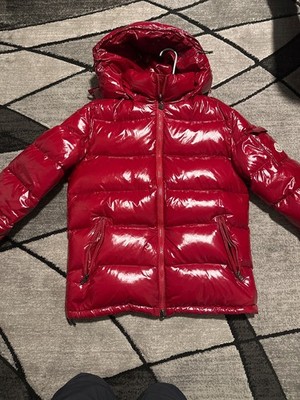 Moncler Men s Down Puffer Jacket Red size 3(small)