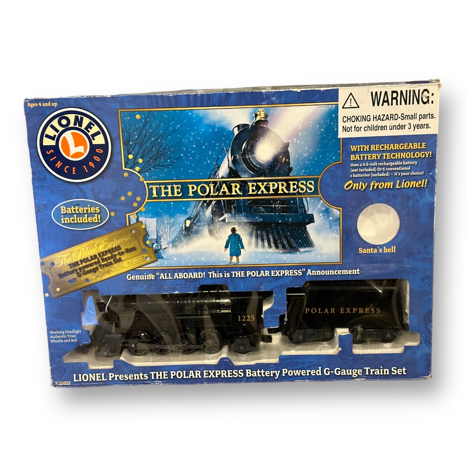 LIONEL 7-11022 Polar Express Battery Powered G-Gauge Train Set 2011 Read Video