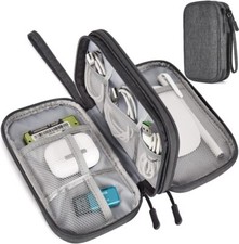 Dark Gray Electronic Organizer Travel Cable Accessories Bag Waterproof Case