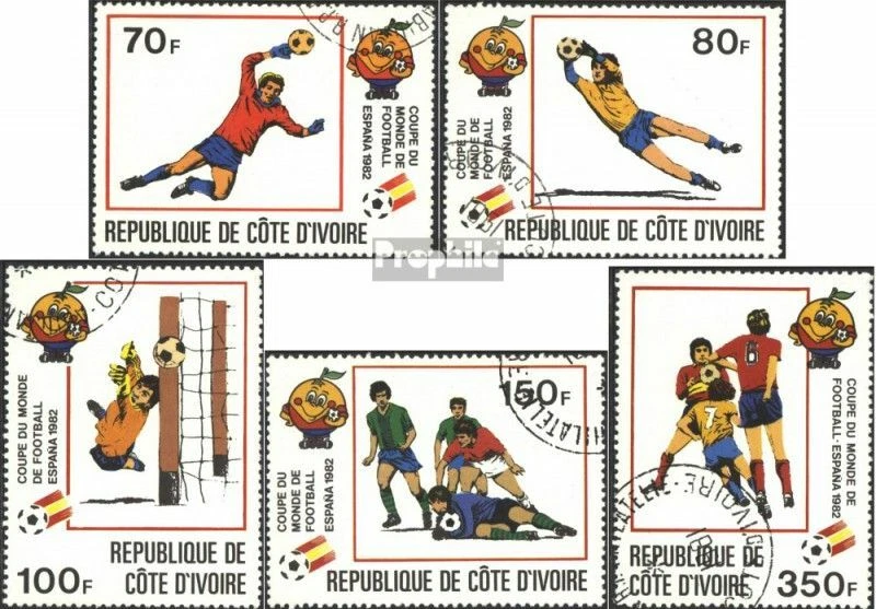 Elfenbeinküste 695-699 (kompl.Ausg.) gestempelt 1981 Fußballweltmeisterschaft 19 - Bild 1 von 1