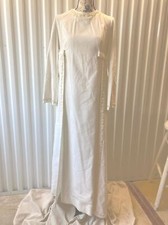 Silk Wedding Gown Late 1960s Handmade
