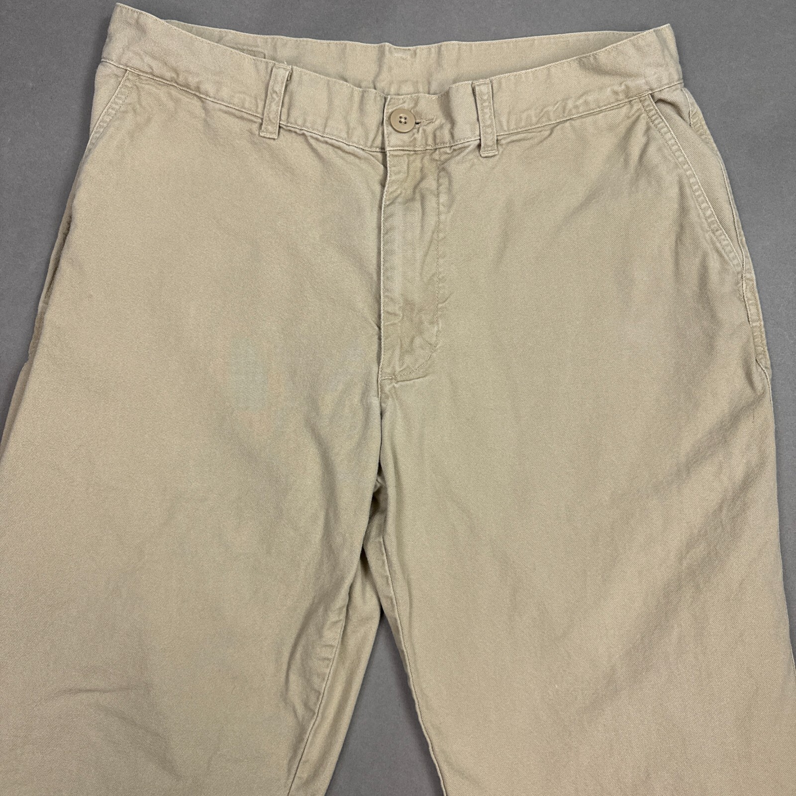 Pantalones Patagonia Para Hombres 35x27 Beige Pato Senderismo Senderismo Trek Campamento Pesca Tareas Trabajo
