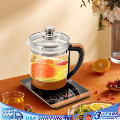 1.8L Electric Health Pot 800W Glass Kettle Boiling Water Tea Maker Facilities