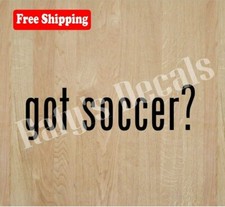 GOT SOCCER? VINYL DECAL STICKER SPORTS LAPTOP WINDOW CAR CHOOSE COLOR/SIZE