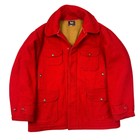 Vintage Woolrich Mackinaw Jacket Wool Hunting 40s Red Mens Large 44