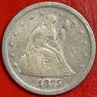 1875-S SEATED LIBERTY 20C TWENTY CENT PIECE