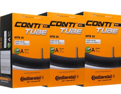 3x Continental Fahrradschlauch MTB 29 x 1.75-2.5 AV (47/62-622) Autoventil 29''