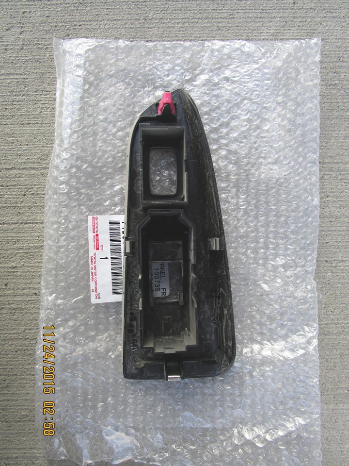 03 - 09 LEXUS GX470 LADO DEL PASAJERO INTERRUPTOR DE VENTANA ELÉCTRICA BISEL EMBELLECEDOR BRONCEADO FABRICANTE DE EQUIPOS ORIGINALES NUEVO Foto 2 de 2