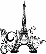 Vinyl Decal, Wall Decor - Eiffel Tower (Paris)