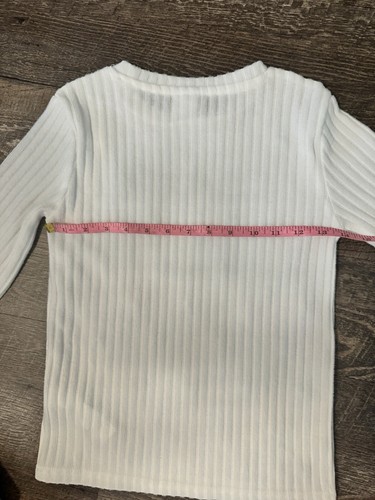 Zara Kids Pearl White Stretchy Holiday Preppy Sweater Size 11-12 - Picture 9 of 10