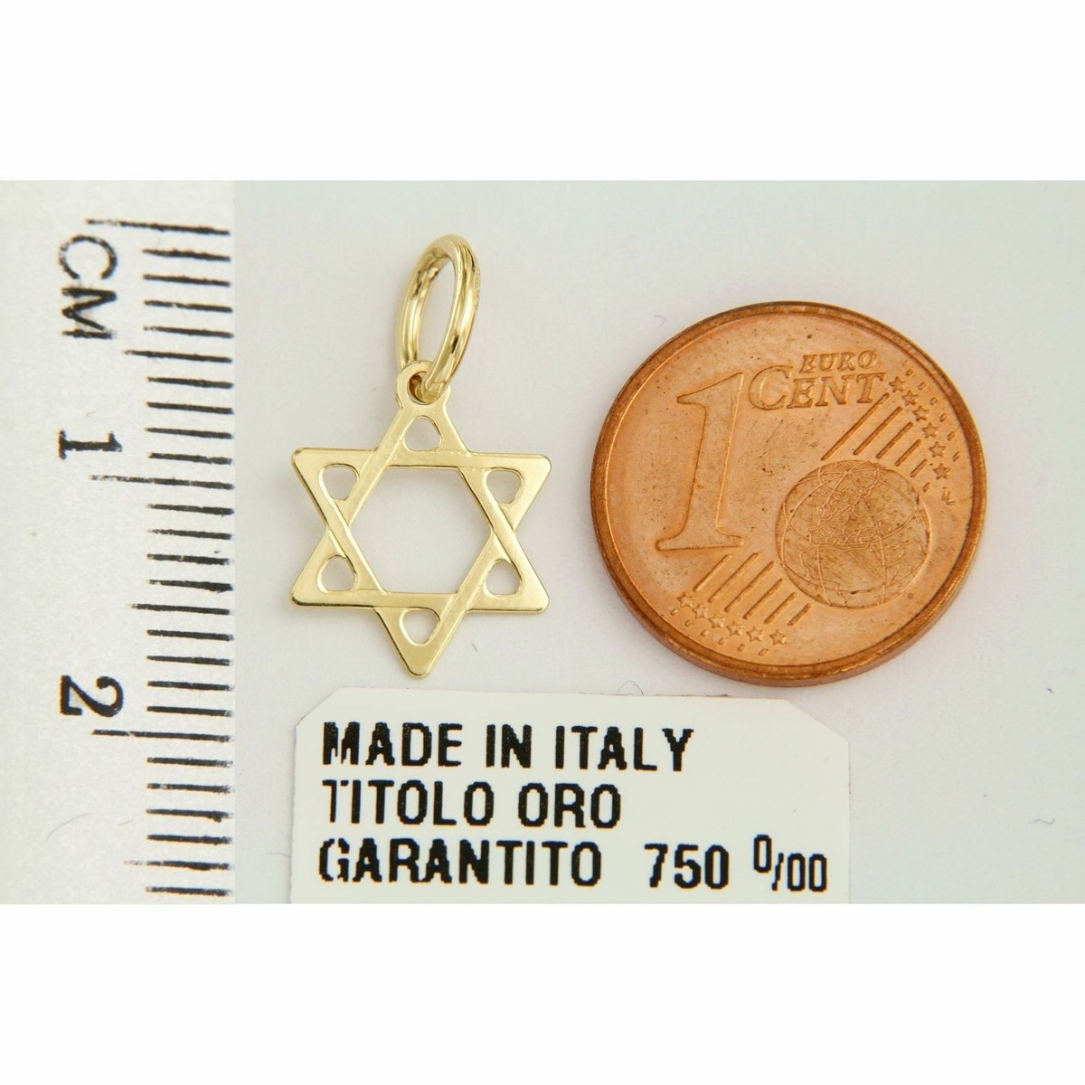 Pendentif étoile De David En Or Jaune 18 Carats (750/°) - Bijou D'occasion En Parfait état