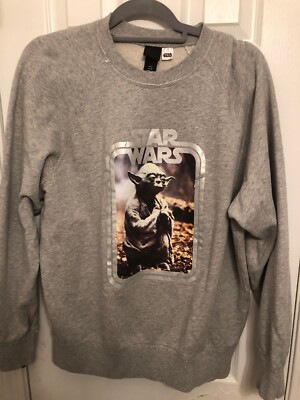 Fit Sudadera Yoda Hm Star Wars Yoda Sweatshirt H&M Gray Medium