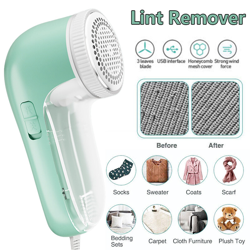 Electric Lint Remover Clothes Bobble Fluff Shaver Debobbler USB