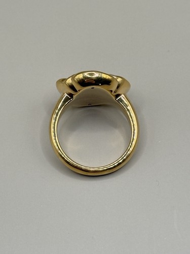 Stunning 14k Yellow Gold Puff Flower Ring Size 8 Fine Estate Jewelry - Picture 6 of 9