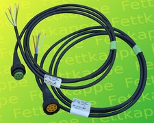 2x Aspöck open End Kabel 2m mit 8pol Bajonett Anschluss Grün rechts + Gelb links
