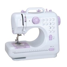 12-Stitch Mini Sewing Machine w/Foot Pedal&Overlock-UK Plug,Compact&Versatile