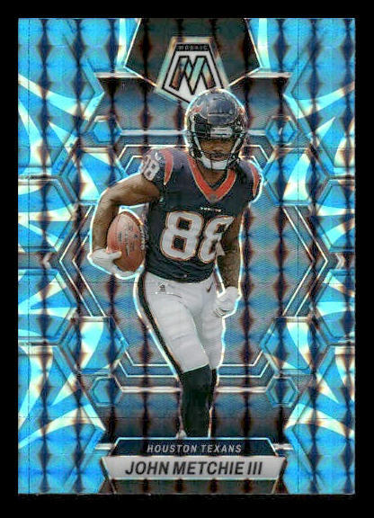 2023 Panini Mosaic #91 John Metchie III Reactive Blue Mosaic Houston Texans